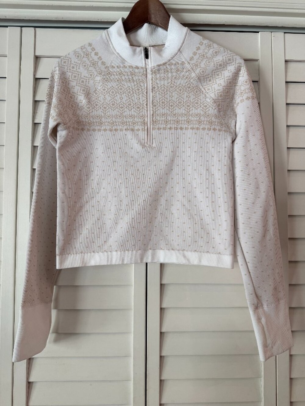 DSG Women's Fair Isle Momentum Seamless Quarter Zip NWT - Size M